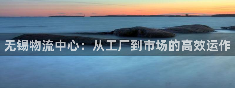狗子28官网入口2024：无锡物流中心：从工厂到市场的高效运